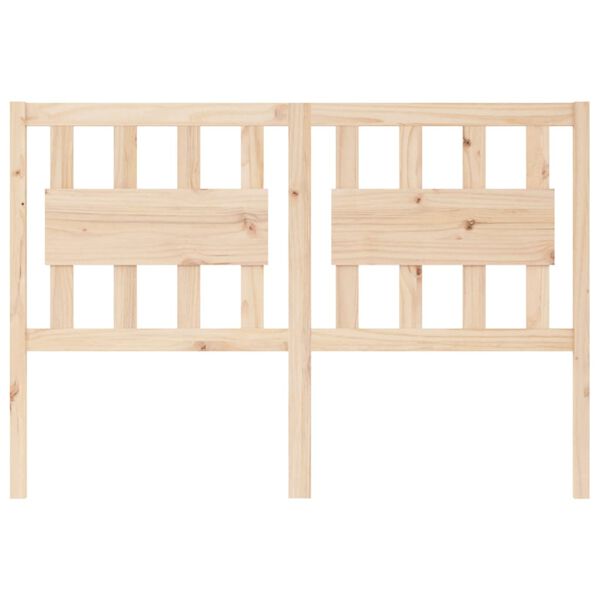 vidaXL Posteljno vzglavje 125,5x4x100 cm trdna borovina