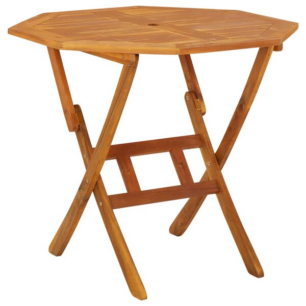 vidaXL Vrtna jedilna garnitura 5-delna trden akacijev les