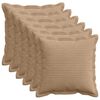 vidaXL Prevleka za blazino 6 kos HOUTEN Rjava 30 x 30 cm korduroy
