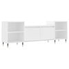 vidaXL TV omarica bela 160x35x55 cm inženirski les