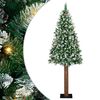 vidaXL Ožja jelka med 300 LED Zelena 210 cm PVC in trden bor