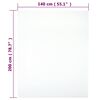 vidaXL Napenjalna rjuha 2 kosa bela 140x200 cm bombaž