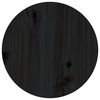 vidaXL Klubska mizica črna Ø 35x35 cm trdna borovina