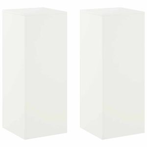 vidaXL Stojalo za rastline 2 pcs Bela 40 x 40 x 100 cm Jeklo