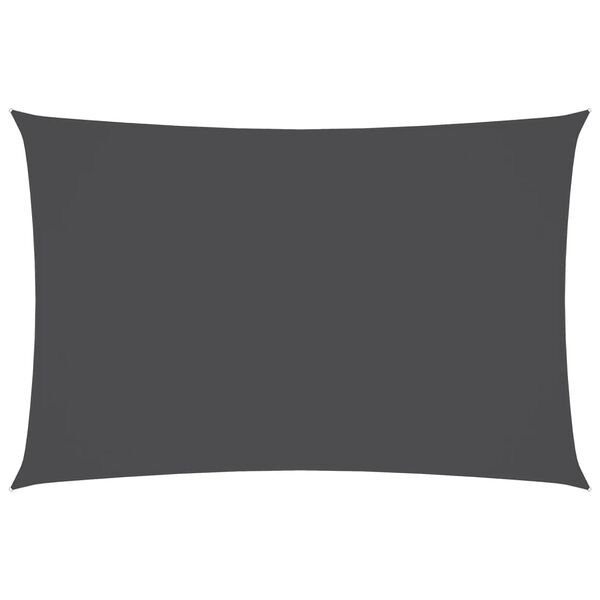 vidaXL Senčno jadro oksford blago pravokotno 6x8 m antracitno