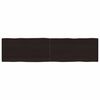 vidaXL Mizna plo&scaron;ča te. rjava 160x40x(2-6)cm obdelana trdna hrastovina