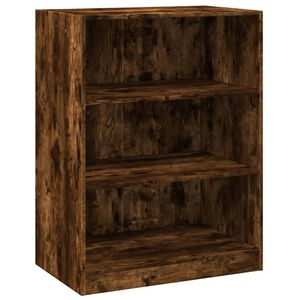 vidaXL Garderobna omara dimljeni hrast 77x48x102 cm inženirski les