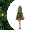 vidaXL Ožja jelka Zelena 150 cm PVC in trden bor