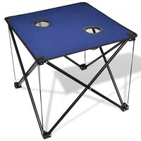 Zložljiva mizica za kampiranje modre barve