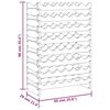 vidaXL Stojalo za vino 65x29x90 cm trdna borovina