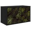 vidaXL Stenska TV omarica ELBURG 69 x 33 x 40 cm Črni hrast