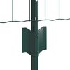 vidaXL Ograja s stebrom Zelena 0,4 x 25 m Jeklo in PVC