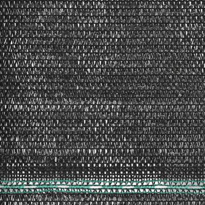 vidaXL Teniška zaščitna mreža HDPE 1x25 m črna