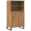 vidaXL Visoka omara artisan hrast 60x36x110 cm inženirski les