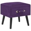 vidaXL Nočna omarica žamet 40x35x40 cm temno vijolična
