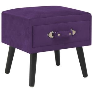vidaXL Nočna omarica žamet 40x35x40 cm temno vijolična