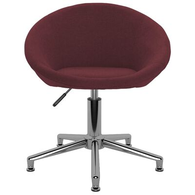 vidaXL Vrtljiv pisarniški stol vijolično blago