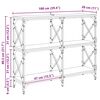 vidaXL Konzolna miza Umetni hrast 100 x 28 x 80,5 cm Konstruiran les