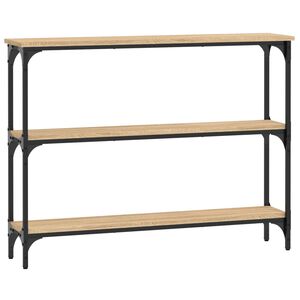 vidaXL Konzolna mizica sonoma hrast 100x22,5x75 cm inženirski les