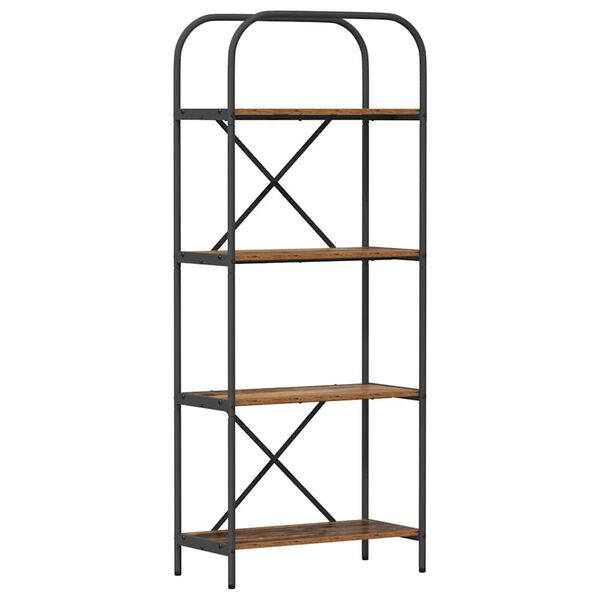 vidaXL Knjižna polica Star les 60 x 30 x 146 cm Konstruiran les