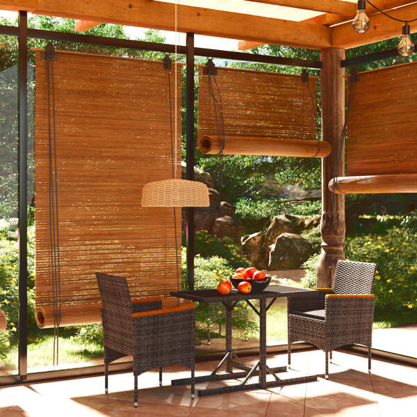 vidaXL Vrtna jedilna garnitura 3-delna siva