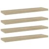 vidaXL Dodatne police za omaro 4 kosi sonoma hrast 40x10x1,5 cm