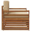 vidaXL Zunanja garnitura za sedenje Masivno akacijevo les in poliester