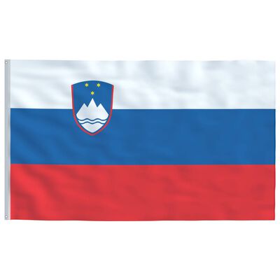 vidaXL Zastava Slovenije in aluminijast zastavni drog 6,2 m
