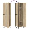 vidaXL Omara z vrati 2 pcs Sonoma 50 x 50 x 200 cm Konstruiran les