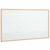 vidaXL Magnetna bela tabla z okvirjem iz masivnega borovega lesa 100 x 55 cm