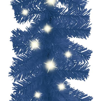vidaXL Božična girlanda z LED lučkami 5 m modra