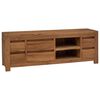 vidaXL TV omarica 110 x 30 x 40 cm Naravna Trden tikov les