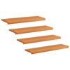vidaXL Stopnice 4 kos 90 x 25 x 2 cm Svetlo rjava Trda bukovina