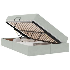 vidaXL Postelja z dodatnim prostorom za shranjevanje in vzmetnico