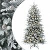vidaXL Umetno Zložljivo Božično Drevo 120 cm 150 LED Toplo bela