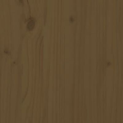 vidaXL Konzolna mizica medeno rjava 110x40x80 cm trdna borovina