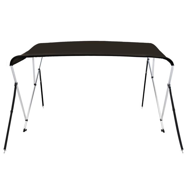 vidaXL Bimini tenda s 3 loki črna 183x160x137 cm