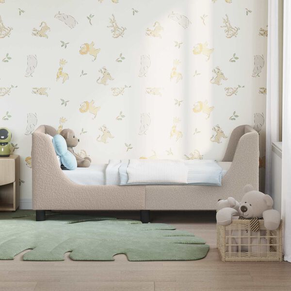 vidaXL Posteljica za malčke z vzglavjem Svetlo siva 70 x 140 cm