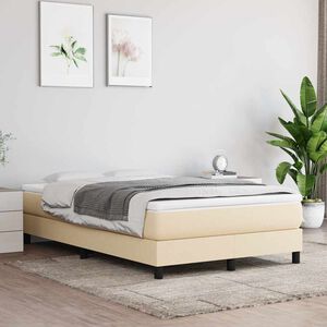 vidaXL Vzmetnica z žepkasto vzmetjo srednje trdote krem 120x200x20 cm blago