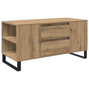 vidaXL Klubska miza Umetni hrast 102 x 44,5 x 50 cm Inženirski les