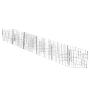 vidaXL Gabionska ko&scaron;ara iz pocinkanega jekla 300x30x50 cm