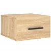 vidaXL Stenska nočna omarica sonoma hrast 35x35x20 cm
