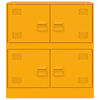 vidaXL Komoda gorčično rumena 67x39x73 cm jeklo