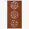 vidaXL Vrtna stenska dekoracija 105x55 cm corten jeklo listje