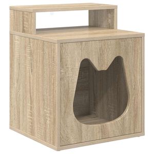 vidaXL Mačja hi&scaron;a Sonoma 42,5 x 40 x 53,5 cm Inženirski les