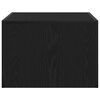 vidaXL Klubska miza Črna Orehovina 50 x 50 x 35 cm Konstruiran les