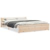 vidaXL Posteljni okvir trden les 150x200 cm