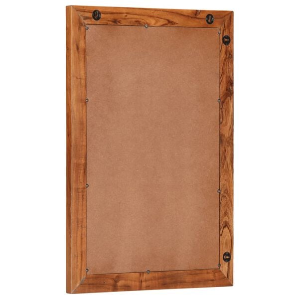 vidaXL Kopalniško ogledalo 50x70 cm trden akacijev les in steklo