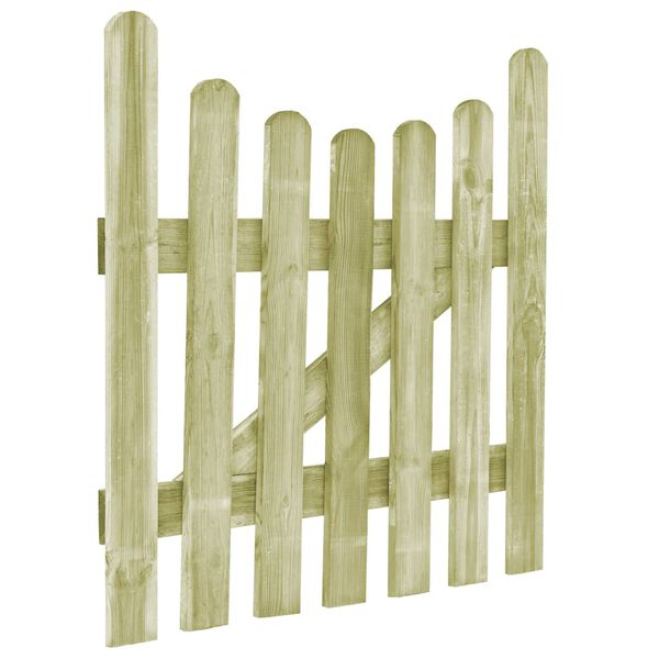 vidaXL Vrtna vrata impregnirana borovina 100x100 cm