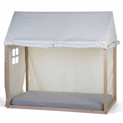 CHILDHOME Pokrivalo za hiško za posteljo 150x80x140 cm belo